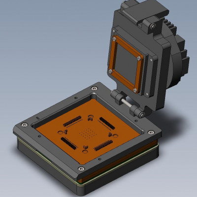 Контактирующее устройство CQFP-cl-p-112-0.635-001