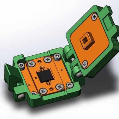 Контактирующее устройство QFN-cl-h-28-0