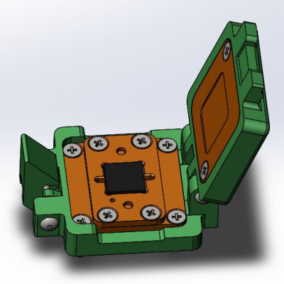 Контактирующее устройство QFN-cl-p-40-0.7-001
