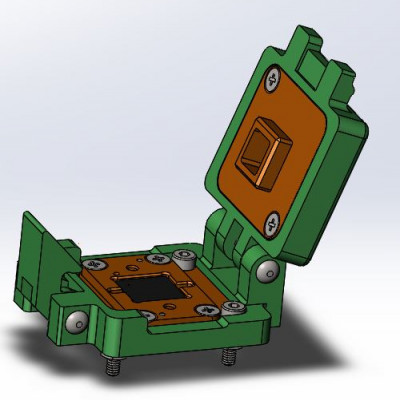 Контактирующее устройство QFN-cl-p-64-0.4-001