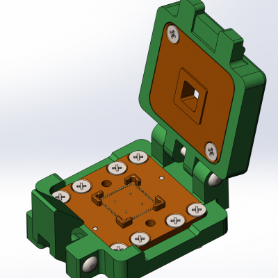 Контактирующее устройство QFN-cl-p-64-0.5-004