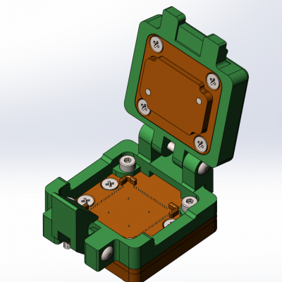 Контактирующее устройство QFN-cl-p-64-0.7-004