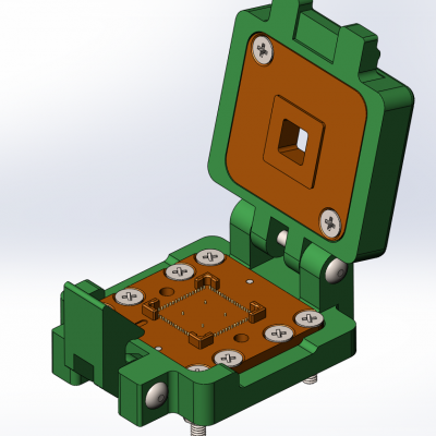 Контактирующее устройство QFN-cl-p-72-0.5-002