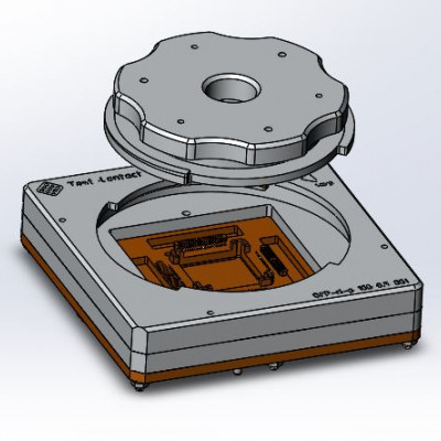 Контактирующее устройство QFP-cl-p-100-0.5-001