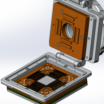 Контактирующее устройство QFP-cl-p-144-0.5-001