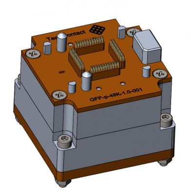 Контактирующее устройство QFP-p-48K-1.0-001